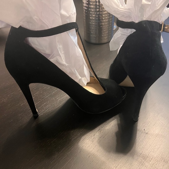 Inc Black Suede Heels - Picture 2 of 3
